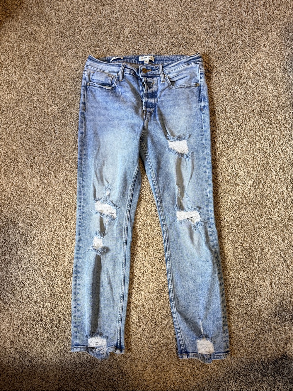 Vigoss Light Blue Ripped Skinny Jeans Vigoss